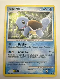 Pokemon TCG Squirtle Secret Wonders Card 112/132 Regular Common - Image 1