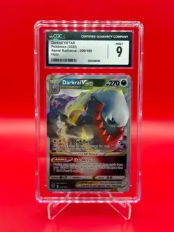 Pokemon TCG Darkrai VSTAR #99/189 Card Astral Radiance CGC 9 - Image 1