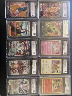 10 Graded Pokemon Card Slab Collection - Image 1