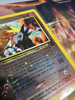 Pokemon Entei #34 Black Star Promo Reverse Holo Card WOTC 2001 Movie Promo - Image 3