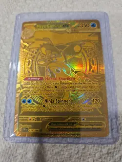 Pokemon TCG Mega Greninja ex Gold Card 122/086 English! Mint Condition! - Image 1