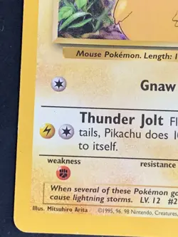 Pokemon (E3 Stamped) PIKACHU Card BASE Set PROMO 58/102 Yellow Cheeks Gold #5 - Image 4