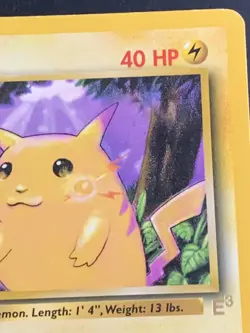 Pokemon (E3 Stamped) PIKACHU Card BASE Set PROMO 58/102 Yellow Cheeks Gold #5 - Image 5
