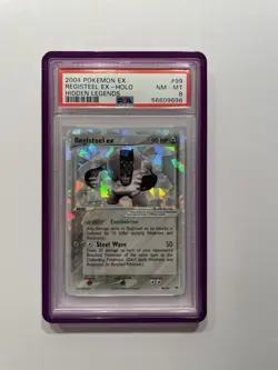 Registeel EX Hidden Legends Holo Card #99/101 -- PSA 8 - Image 1