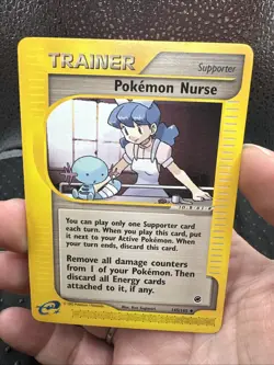 Pokemon Nurse Trainer Card. 145/165. E Reader Series. Regular - Image 1
