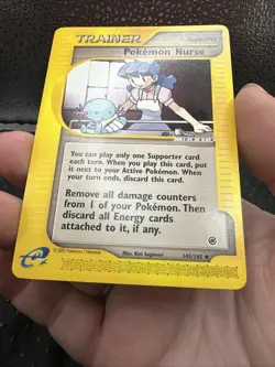 Pokemon Nurse Trainer Card. 145/165. E Reader Series. Regular - Image 3