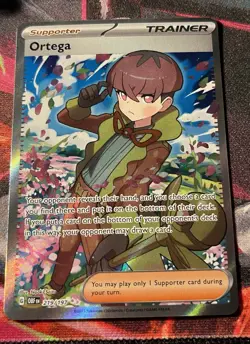 Pokemon TCG Ortega Obsidian Flames Holo Ultra Rare Card 219/197 - Image 1