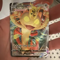 Pokemon Meowth VMAX SWSH005 Full Art Promo TCG Card - Image 2