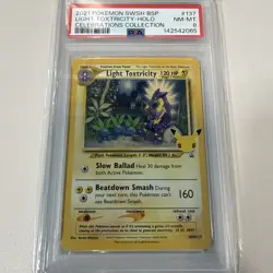 Light Toxtricity SWSH137 2021 Sword & Shield Promo Cards Holo Graded PSA 8 - Image 1