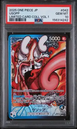 2025 ONE PIECE JAPANESE LIMITED CARD COLLECTION VOL.1 #042 USOPP PSA 10 - Image 1