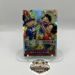 OP13-007 - Ace & Sabo & Luffy SR One Piece Card - Image 1