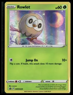 Rowlet #SWSH220 Sword & Shield Promo Cards LP - Image 1