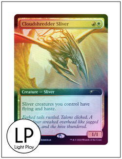 Cloudshredder Sliver, Extended Foil Secret Lair 660, Magic, MTG LP Light Play - Image 1