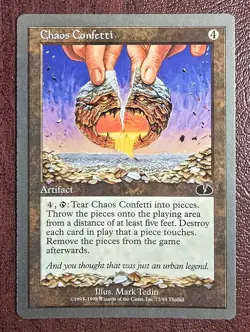 Chaos Confetti - MtG Unglued - C072 NM 1998 - Image 2