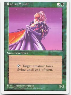 Radjan Spirit Moderately Played Fourth Edition Uncommon Magic: The Gathering - Image 1