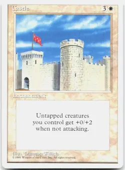 Castle Moderately Played Fourth Edition Uncommon Magic: The Gathering - Image 1