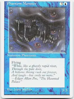 Phantom Monster Moderately Played Fourth Edition Uncommon Magic: The Gathering - Image 1