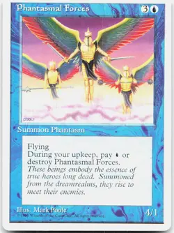 Phantasmal Forces Moderately Played Fourth Edition Uncommon Magic: The Gathering - Image 1