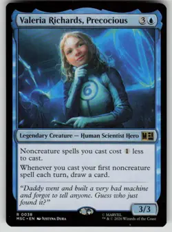 Valeria Richards, Precocious Rare Commander: Marvel Super Heroes 38 MTG NM 2026 - Image 1