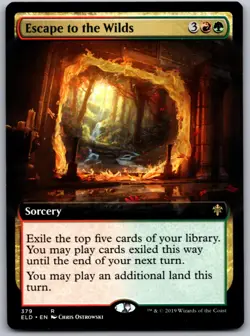 Escape to the Wilds (Extended Art) Throne of Eldraine Magic: The Gathering NM - Image 1