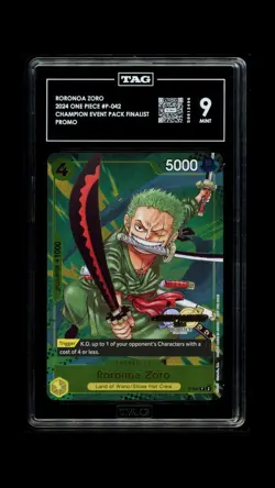 2024 ONE PIECE CHAMPIONSHIP 2024 EVENT PACK #042 RORONOA ZORO TAG 9 - Image 1