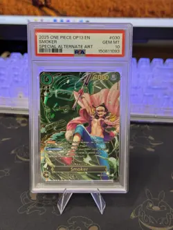 One Piece TCG Smoker - OP10-030 (SP) OP10-030 Carrying On His Will Foil PSA 10 - Image 1