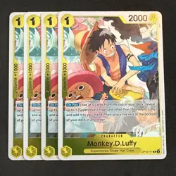 One Piece - Monkey.D.Luffy OP10-111 R Foil Playset (x4) - Royal Blood - Image 1