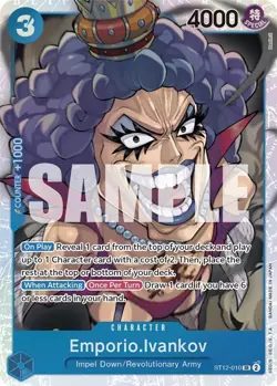 One Piece TCG | Emporio.Ivankov | ST12-010 | Starter Deck 12: Zoro and Sanji ... - Image 1