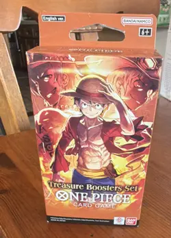 Bandai Namco One Piece Card Game Treasure Boosters Set English 4 Packs+Promo - Image 1