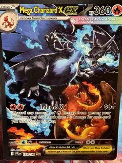 Pokemon Card Mega Charizard X ex - 125/094 - ME02: Phantasmal Flames (PFL) - Image 2