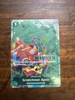 EB01-015 Scratchman Apoo Winner Promo - One Piece Card - Winner Pack 2025 Vol.2 - Image 1