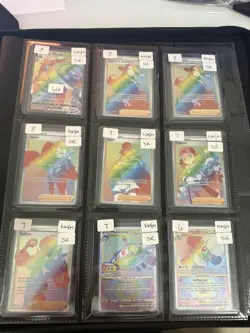 Pokemon Rainbow Secret Rare 12 Card Lot. All Cards Are Near Mint. - Image 1