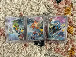 Piplup 042 Chimchar 041 Turtwig 040 First Partner Series 1 Pokemon Card Set of 3 - Image 1