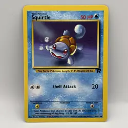 Squirtle 68/82 Team Rocket Pokemon Card - Image 1