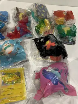 2018 whole set Pokemon McDonald’s toys with cards - unopened - Image 2
