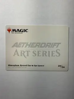 Mimeoplasm Revered One Gold Signed Art Card 28/54 Aetherdrift - Image 3
