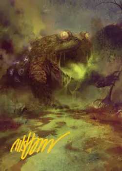 MTG The Gitrog Monster Bloomburrow Art Art Card *signed* NM - Image 2