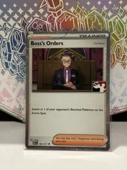 Boss's Orders Corbeau 183/217 Prize Pack Series 9 Promo Pokemon Card NM ASC holo - Image 1