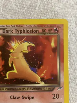 Dark Typhlosion 10/105 Neo Destiny Holo Rare Pokemon Card - Image 4