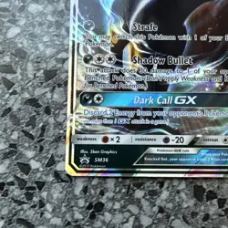 Pokemon TCG Umbreon GX Full Art Ultra Rare Holo SM36 Sun & Moon Black Star Promo - Image 4