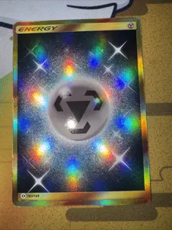 Pokemon TCG Metal Energy Full Art Holo Ultra Rare 163/149 Sun Moon Base - Image 1