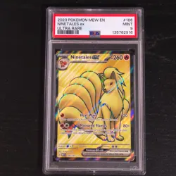 Ninetales ex 186 Pokemon Mew 151 Ultra Rare PSA 9 - Image 1