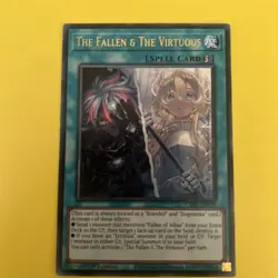 The Fallen & The Virtuous CH01-EN019 Ultra Rare Foil NM Yugioh TCG - Image 1