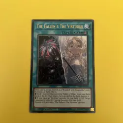 The Fallen & The Virtuous CH01-EN019 Ultra Rare Foil NM Yugioh TCG - Image 2