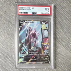 Pokemon TCG Mewtwo V 072/078 Pokemon GO Ultra Rare Full Art Holo PSA 9 EN - Image 1