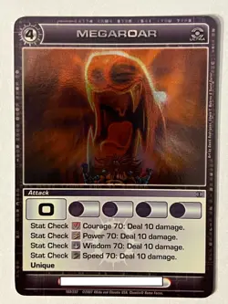 Chaotic TCG Dawn of Perim Megaroar Ultra Rare Holo Foil Card 109/232 Unused Code - Image 1