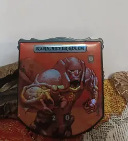 1x FOIL Karn, Silver Golem Legendary Relic Token Life Counter Commander MtG - Image 1