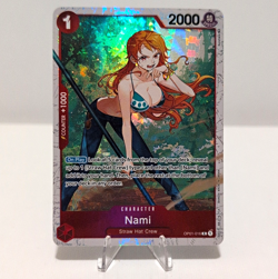 Bandai One Piece CCG Nami OP01-016 Character Alt Art Foil Special EN - Image 1