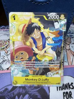 ONE PIECE Bandai Monkey D. Luffy (Alt Art) OP10-111 Rare Foil Character EN - Image 1