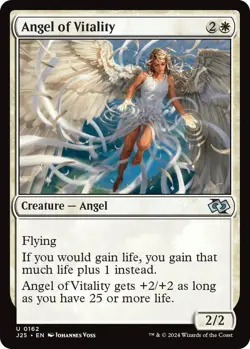 NM Angel of Vitality, MTG, Foundations Jumpstart, Magic the Gathering, 162 - Image 1